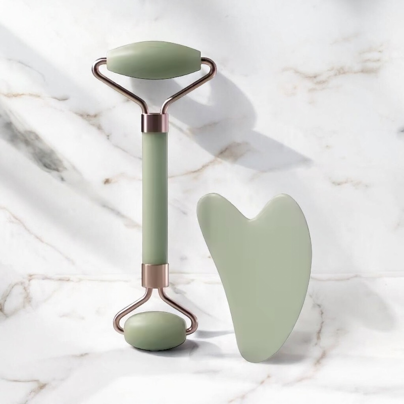 Duo Roller & Gua Sha Visage – Massage Beauté Raffermissant