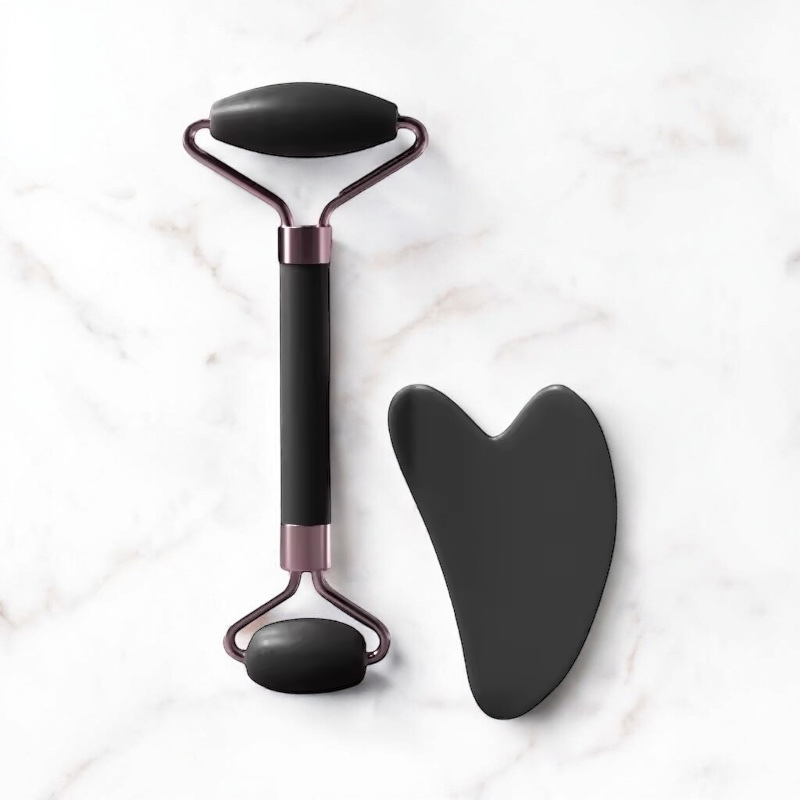 Duo Roller & Gua Sha Visage – Massage Beauté Raffermissant