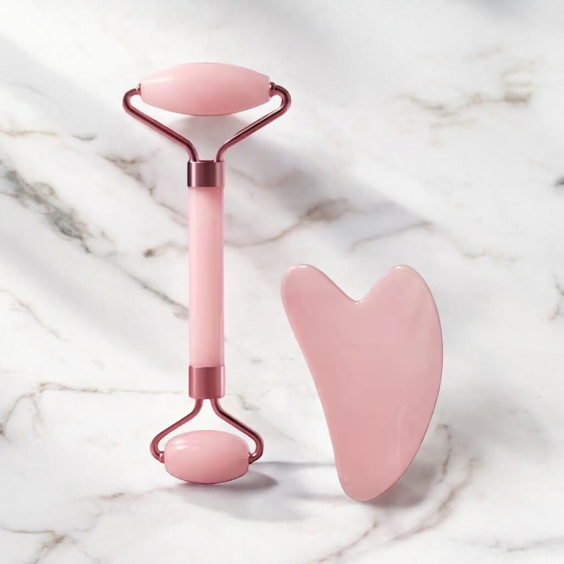 Duo Roller & Gua Sha Visage – Massage Beauté Raffermissant