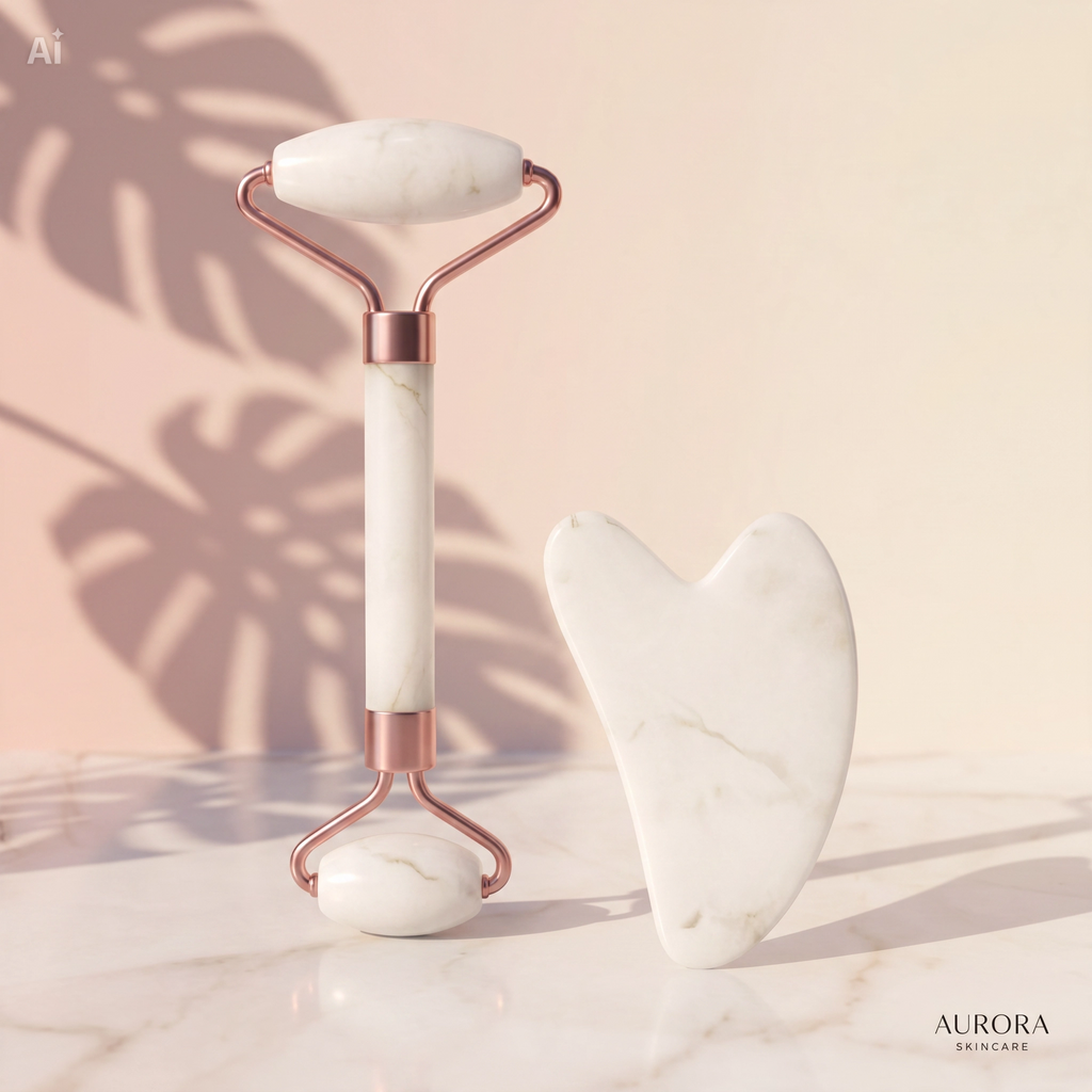 Duo Roller & Gua Sha – Sculptez votre visage en 10 minutes par jour