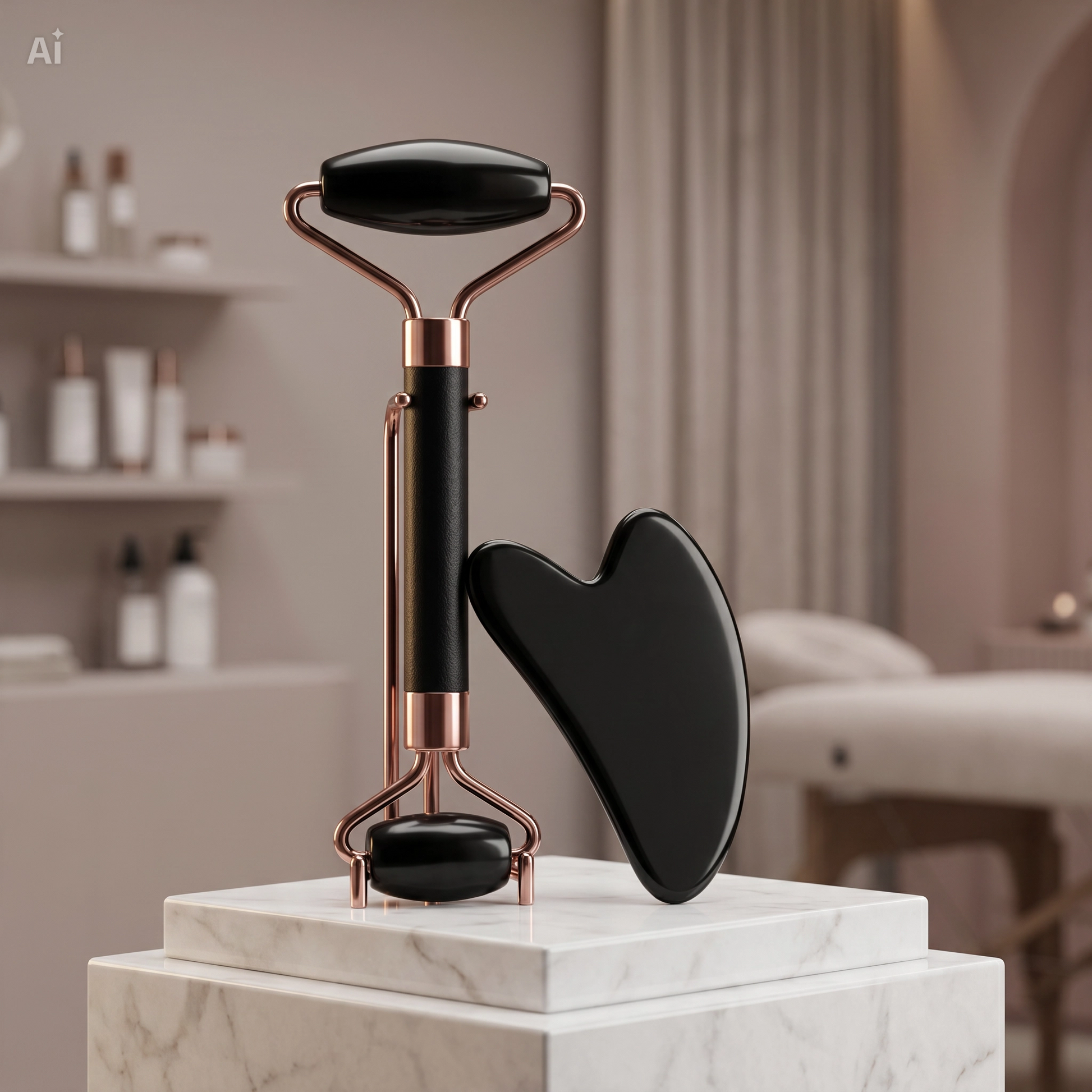 Duo Roller & Gua Sha – Sculptez votre visage en 10 minutes par jour