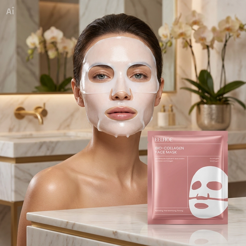 Masque Visage Collagène – Hydratation Intense & Éclat en 20 Minutes